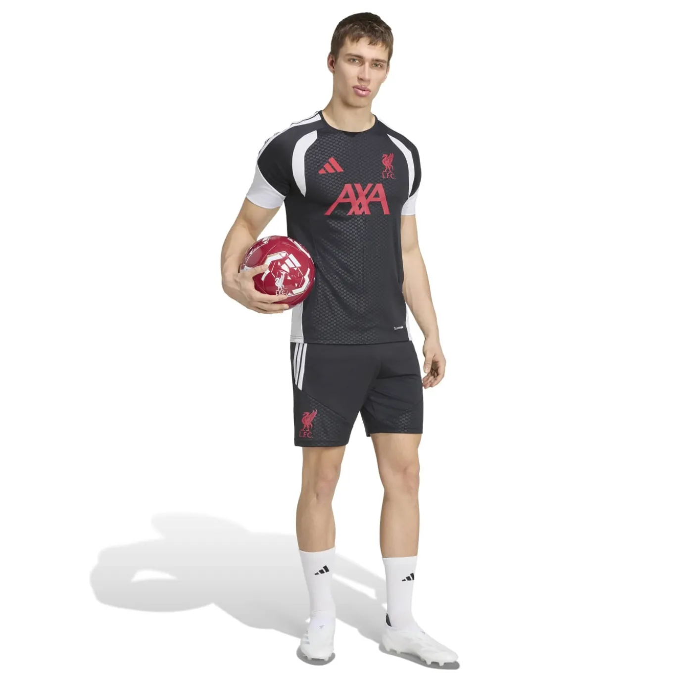 adidas Liverpool Trainingsbroekje 2026-2027 Zwart Grijs Wit Rood