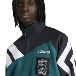 adidas Liverpool Trainingsjack 1995-1996 Zwart Groen Wit