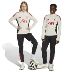 adidas Liverpool Trainingspak 1/4-Zip 2025-2026 Kids Wit Zwart Rood
