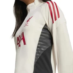adidas Liverpool Trainingspak 1/4-Zip 2025-2026 Kids Wit Zwart Rood