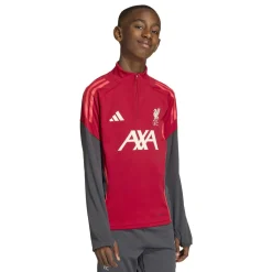 adidas Liverpool Trainingspak 1/4-Zip 2025-2026 Kids Rood Grijs Zilver