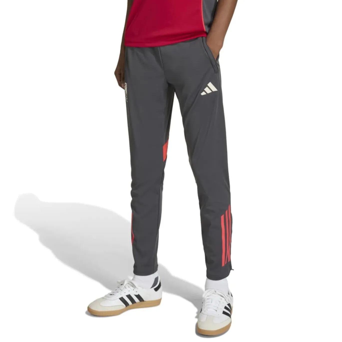 adidas Liverpool Trainingspak 1/4-Zip 2025-2026 Kids Rood Grijs Zilver