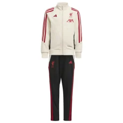 adidas Liverpool Trainingspak Full-Zip 2025-2026 Peuters/Kleuters Wit Zwart Rood