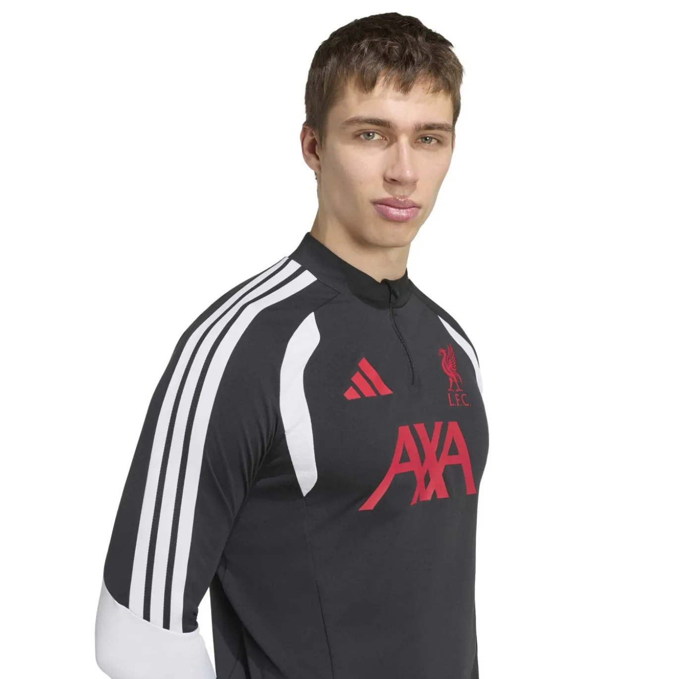 adidas Liverpool Trainingspak 1/4-Zip 2026-2027 Zwart Grijs Wit Rood