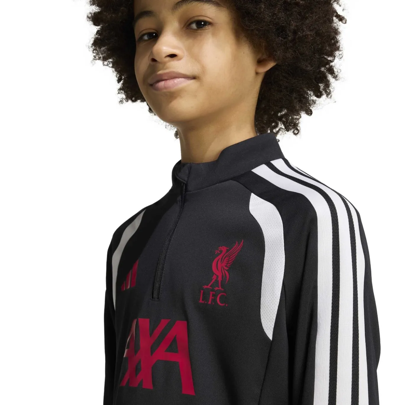adidas Liverpool Trainingspak 1/4-Zip 2026-2027 Kids Zwart Grijs Wit Rood