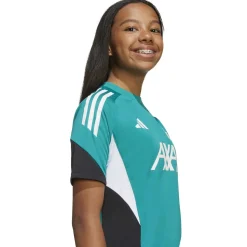 adidas Liverpool Trainingsshirt Europees 2025-2026 Kids Groen Wit Zwart