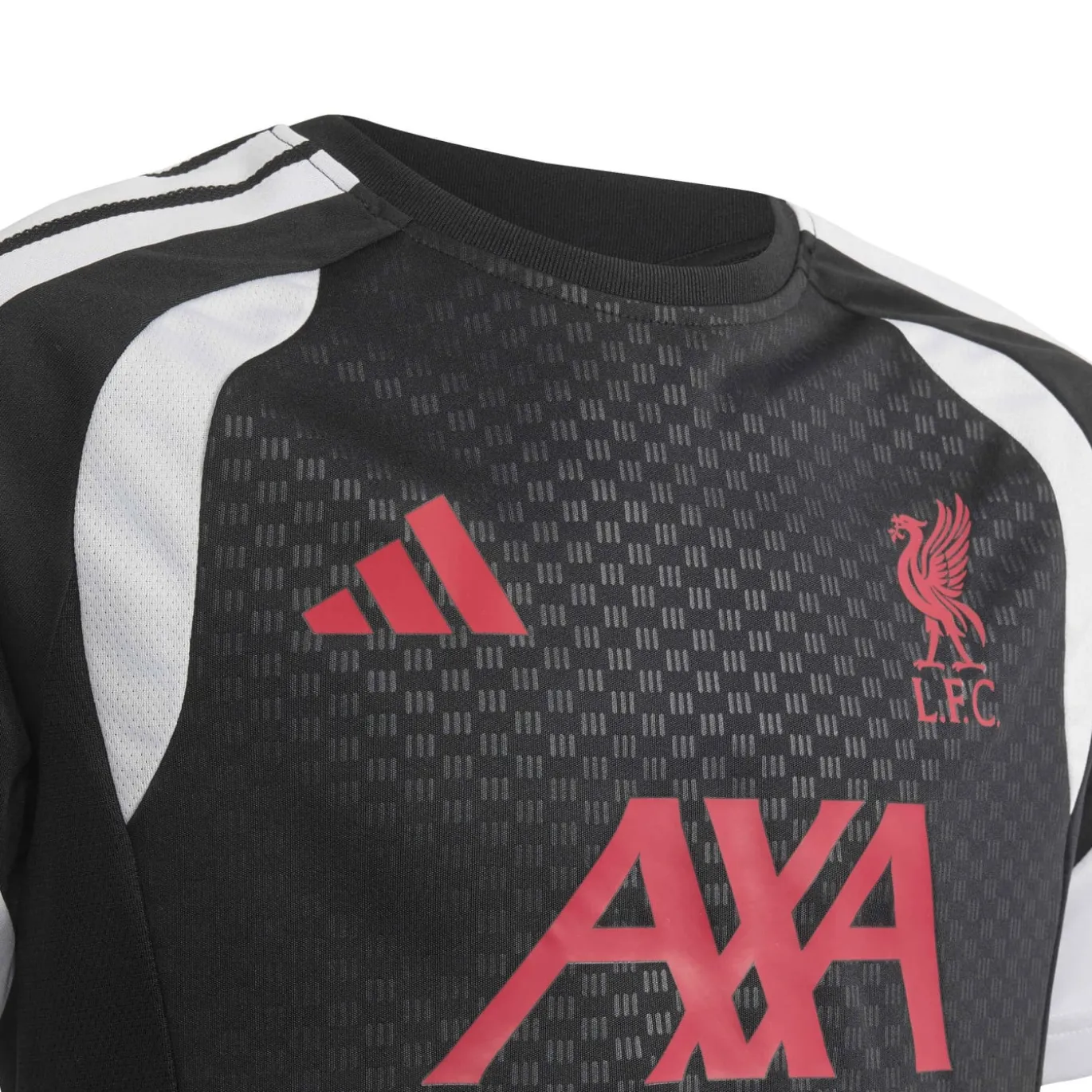 adidas Liverpool Trainingsshirt 2026-2027 Kids Zwart Grijs Wit Rood