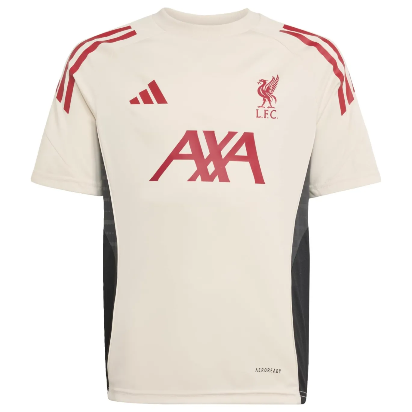 adidas Liverpool Trainingsshirt 2025-2026 Kids Wit Rood Zwart