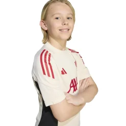 adidas Liverpool Trainingsshirt 2025-2026 Kids Wit Rood Zwart