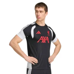 adidas Liverpool Trainingsshirt 2026-2027 Zwart Grijs Wit Rood