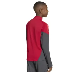 adidas Liverpool Trainingstrui 1/4-Zip 2025-2026 Kids Rood Grijs