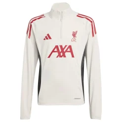 adidas Liverpool Trainingstrui 1/4-Zip 2025-2026 Kids Wit Rood Zwart