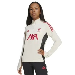 adidas Liverpool Trainingstrui 1/4-Zip 2025-2026 Kids Wit Rood Zwart