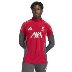 adidas Liverpool Trainingstrui 1/4-Zip 2025-2026 Rood Grijs
