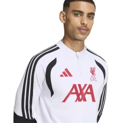 adidas Liverpool Trainingstrui 1/4-Zip 2026-2027 Wit Zwart Rood