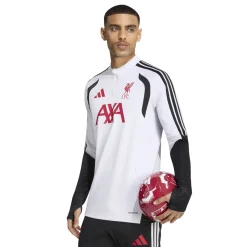 adidas Liverpool Trainingstrui 1/4-Zip 2026-2027 Wit Zwart Rood
