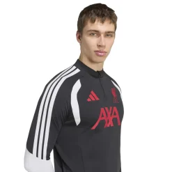 adidas Liverpool Trainingstrui 1/4-Zip 2026-2027 Zwart Grijs Wit Rood