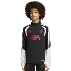 adidas Liverpool Trainingstrui 1/4-Zip 2026-2027 Kids Zwart Grijs Wit Rood
