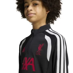 adidas Liverpool Trainingstrui 1/4-Zip 2026-2027 Kids Zwart Grijs Wit Rood