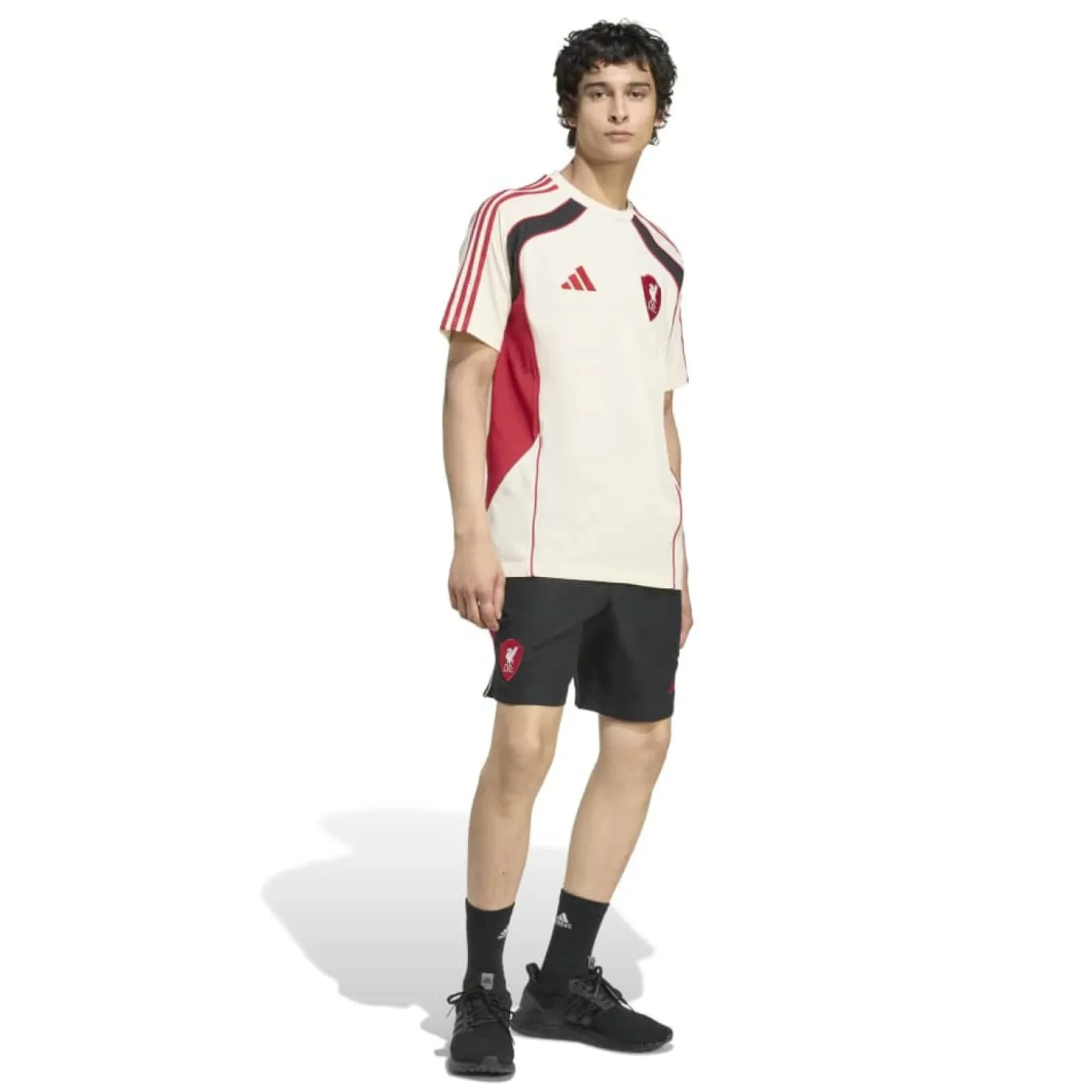 adidas Liverpool Urban Purist T-Shirt Gebroken Wit Rood Zwart