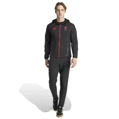 adidas Liverpool Vis Tech Trainingspak Full-Zip Zwart Rood