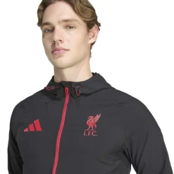 adidas Liverpool Vis Tech Trainingspak Full-Zip Zwart Rood
