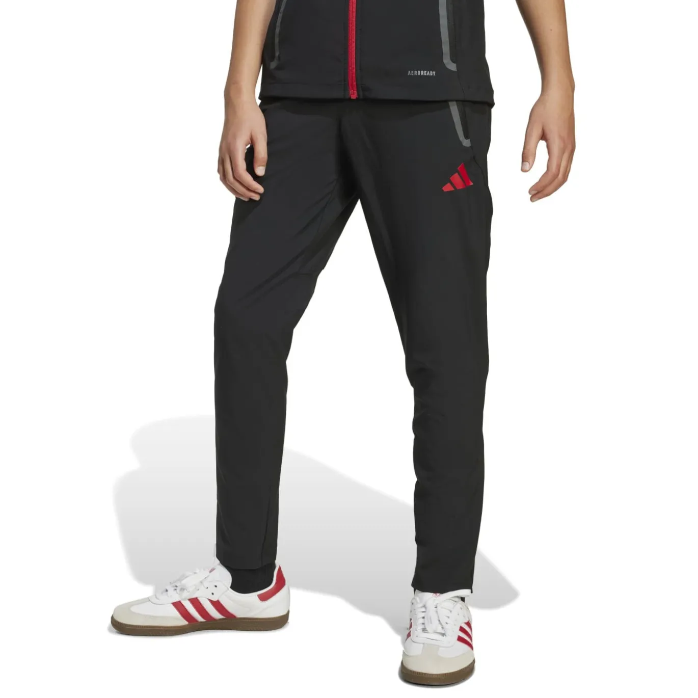 adidas Liverpool Vis Tech Trainingspak Full-Zip Kids Zwart Rood