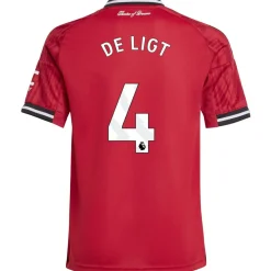 adidas Manchester United De Ligt 4 Thuisshirt 2025-2026 Kids
