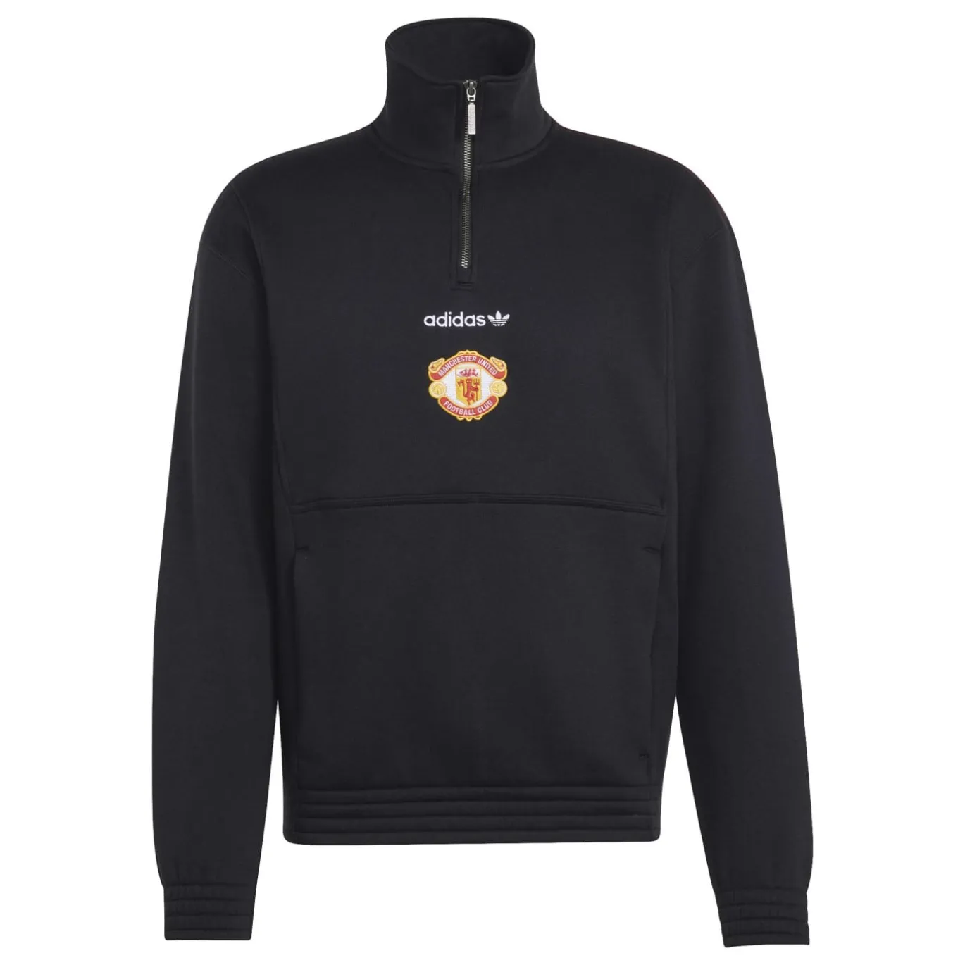 adidas Manchester United EQT Trainingstrui 1/4-Zip Zwart Rood Wit