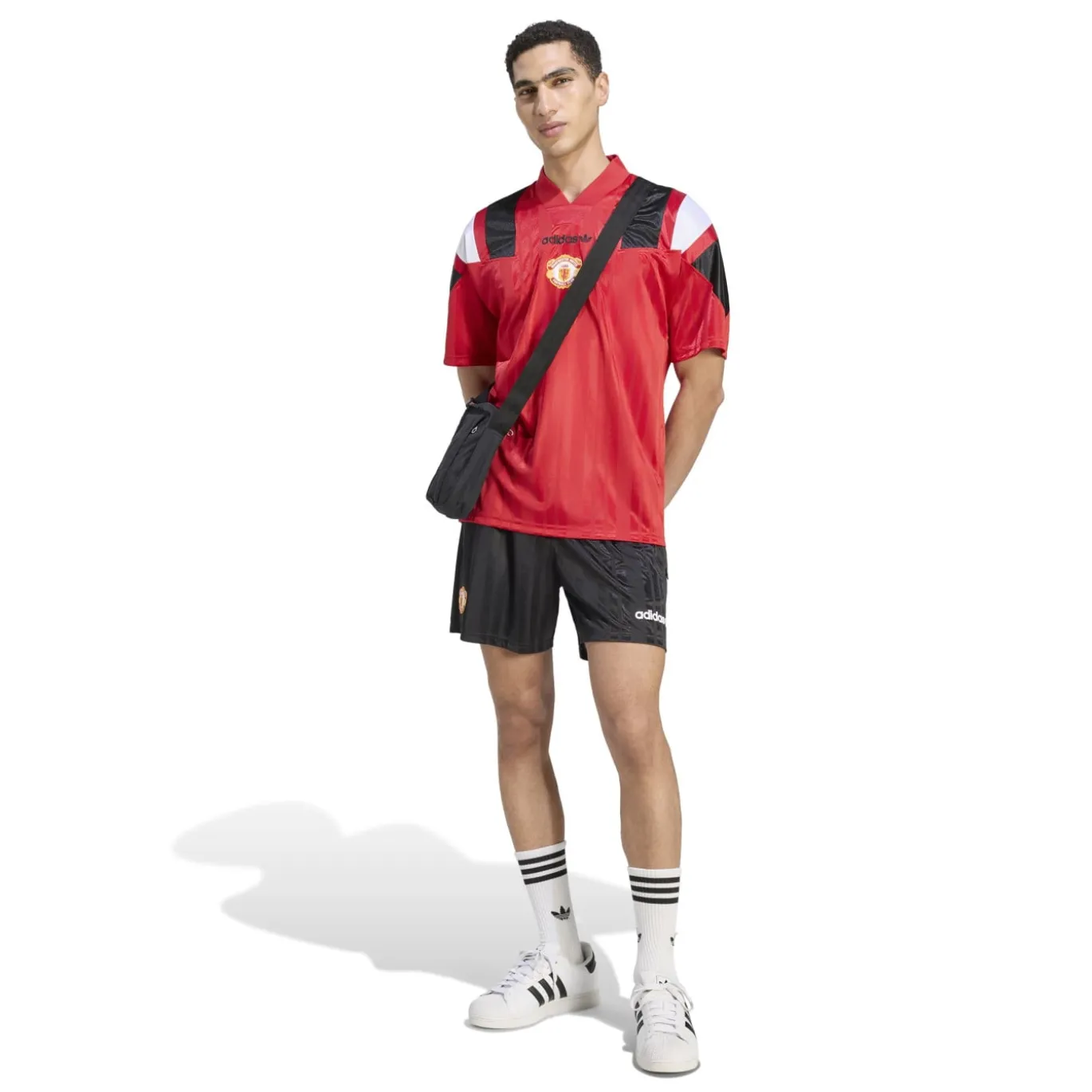 adidas Manchester United EQT Trainingsbroekje Zwart Wit