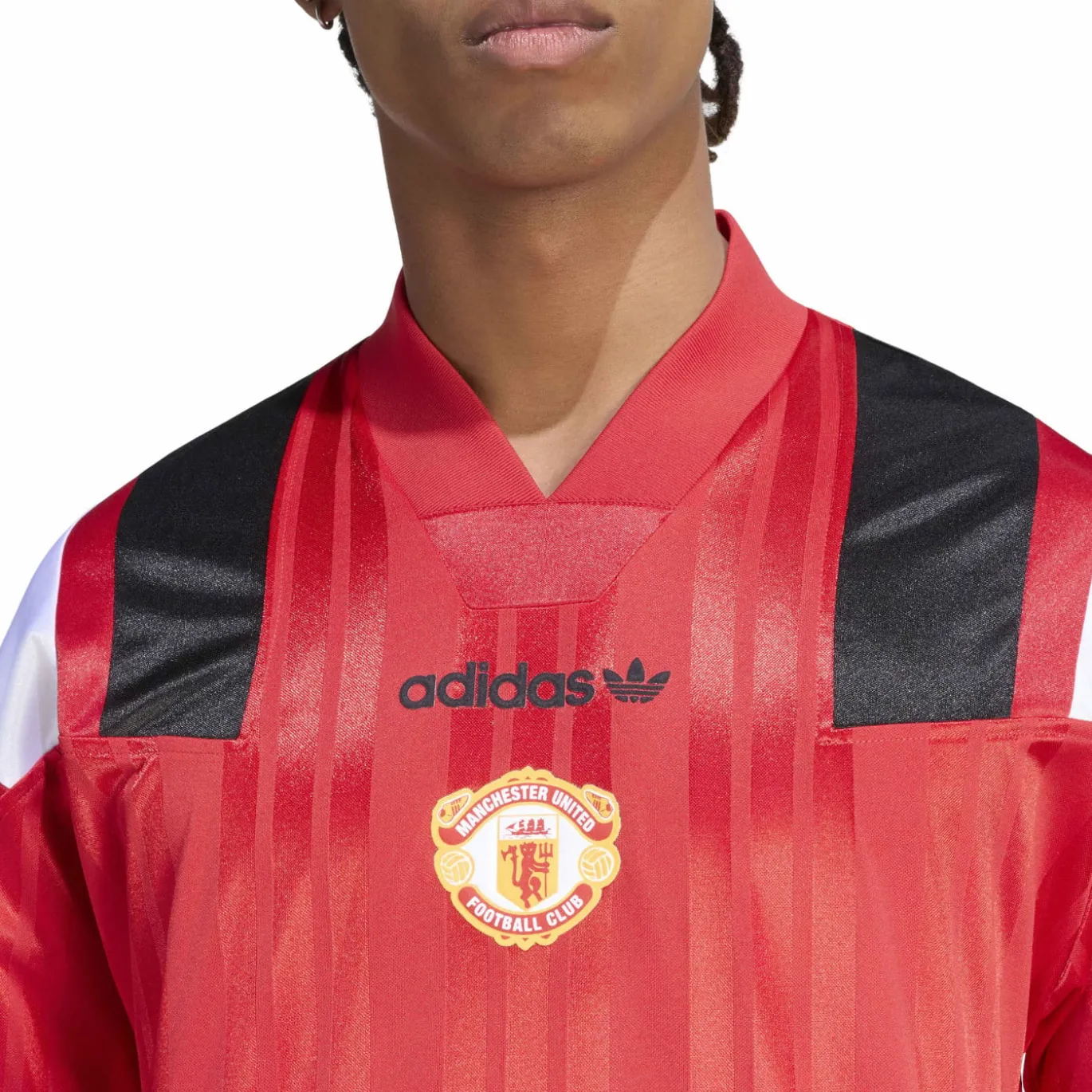 adidas Manchester United EQT T-Shirt Rood Zwart Wit