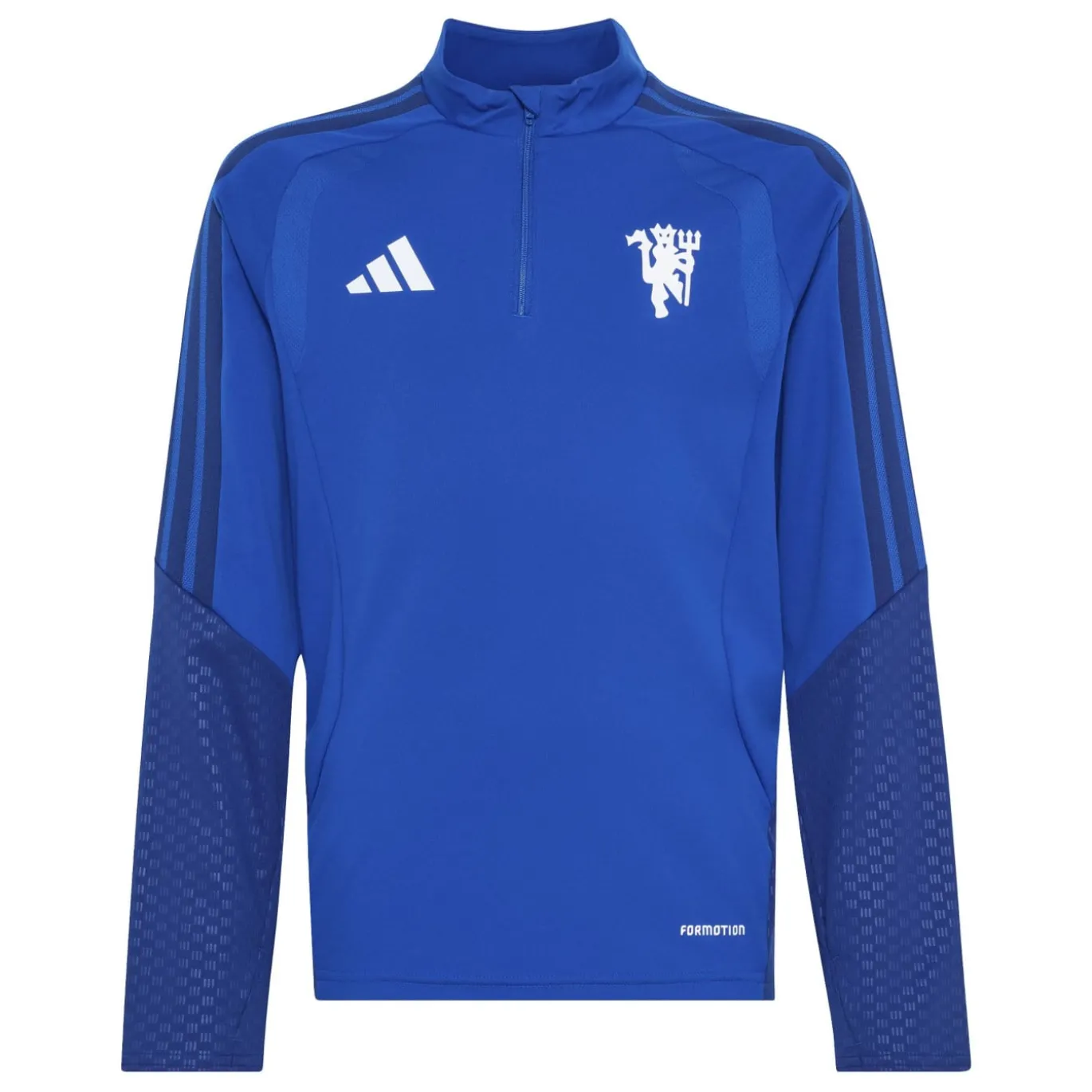 adidas Manchester United Europees Trainingstrui 1/4-Zip 2026-2027 Kids Donkerblauw Wit