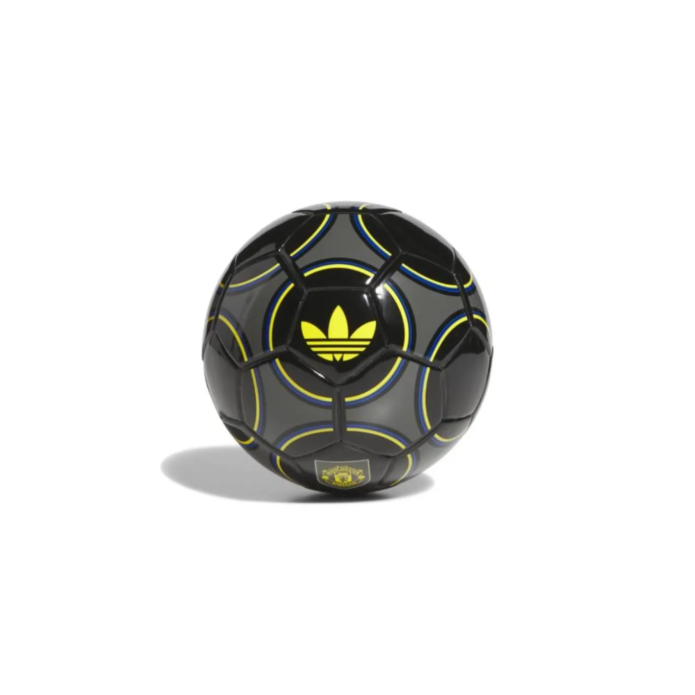 adidas Manchester United Mini Voetbal Maat 1 Zwart Geel Blauw