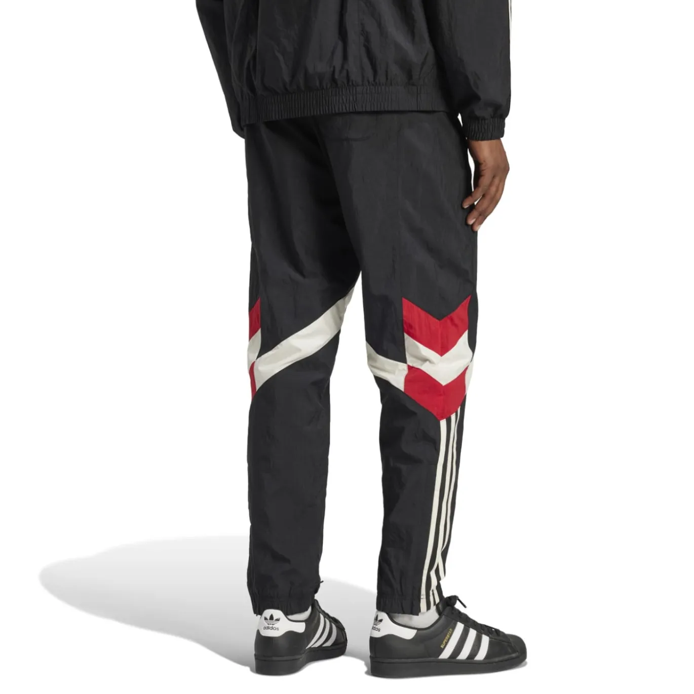 adidas Manchester United Originals Track Trainingsbroek Zwart Wit Rood