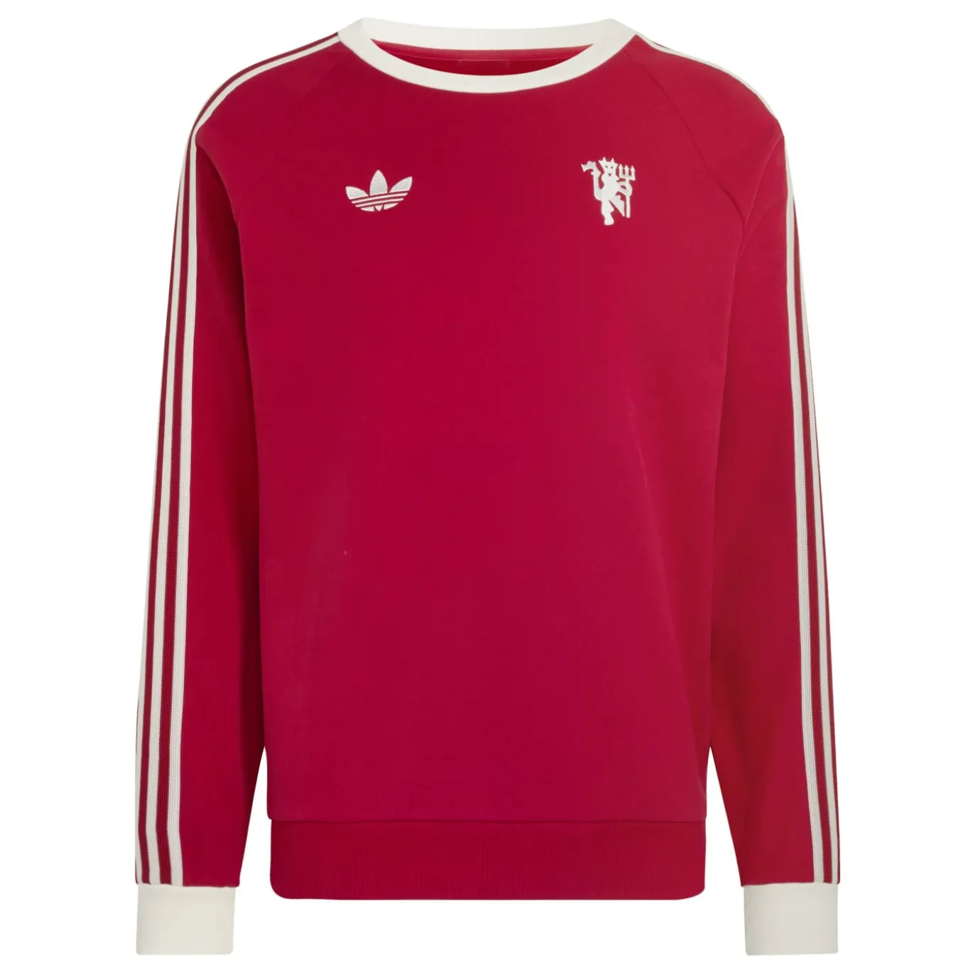 adidas Manchester United Originals Crew Trainingspak Rood Zwart Wit