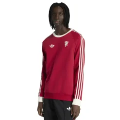 adidas Manchester United Originals Crew Trainingspak Rood Zwart Wit