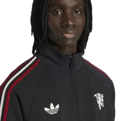 adidas Manchester United Originals Trainingspak 1/4-Zip Zwart Wit Rood