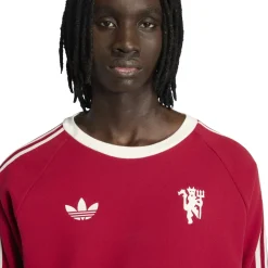 adidas Manchester United Originals Crew Sweater Rood Wit