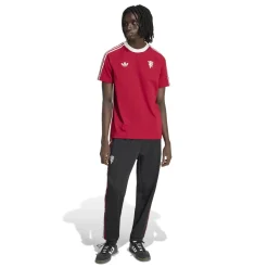 adidas Manchester United Originals Trainingsbroek Zwart Wit Rood