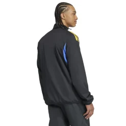 adidas Manchester United Presentatie Trainingspak Full-Zip 2025-2026 Zwart Blauw Geel
