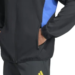 adidas Manchester United Presentatie Trainingspak Full-Zip 2025-2026 Zwart Blauw Geel