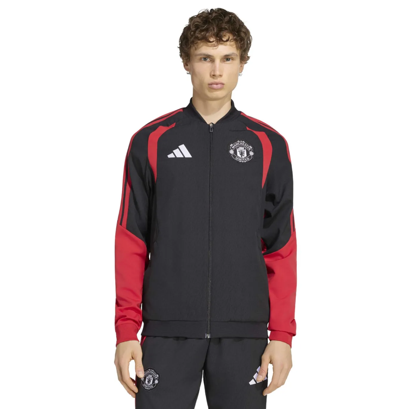 adidas Manchester United Presentatie Trainingspak 2026-2027 Zwart Rood Wit