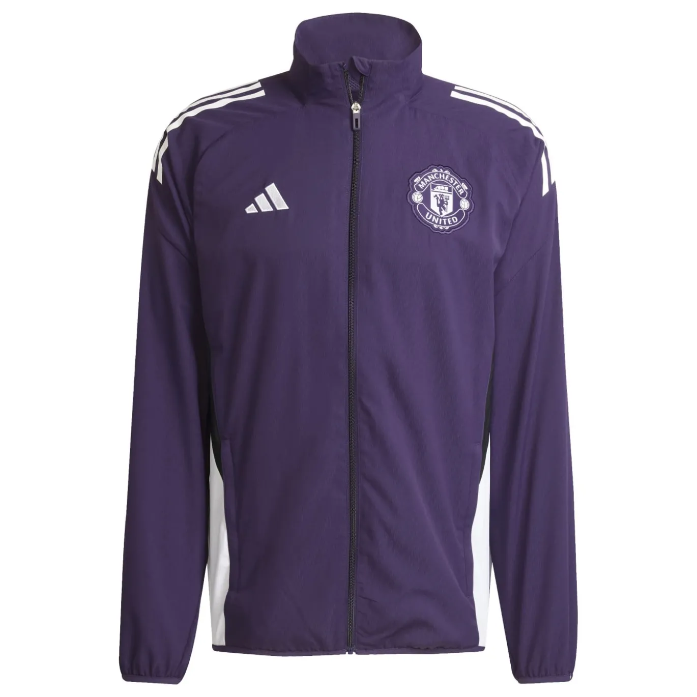 adidas Manchester United Presentatie Trainingsjack 2025-2026 Paars Wit Zwart