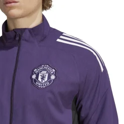 adidas Manchester United Presentatie Trainingsjack 2025-2026 Paars Wit Zwart
