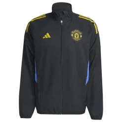 adidas Manchester United Presentatie Trainingsjack 2025-2026 Zwart Blauw Geel
