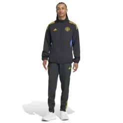 adidas Manchester United Presentatie Trainingsjack 2025-2026 Zwart Blauw Geel