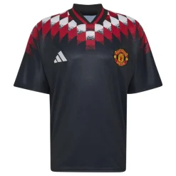adidas Manchester United Stadium T-Shirt 2026-2027 Zwart Rood Wit