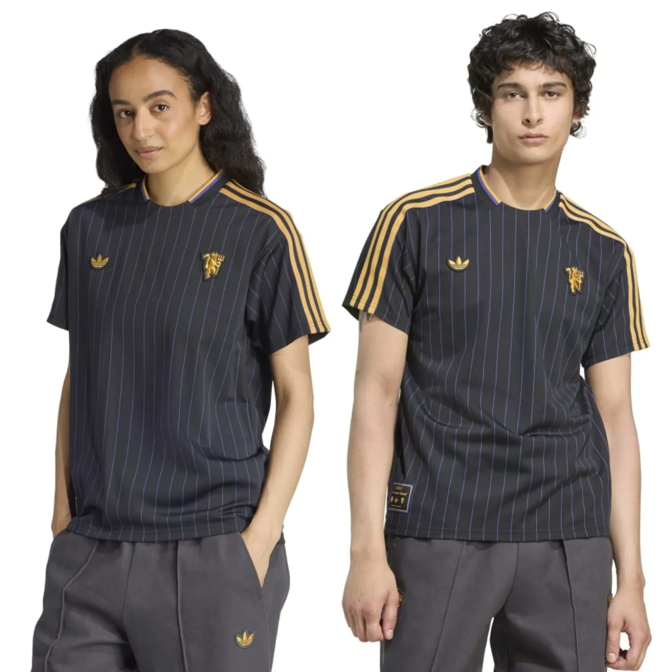 adidas Manchester United Terrace Icons T-Shirt Zwart Goud