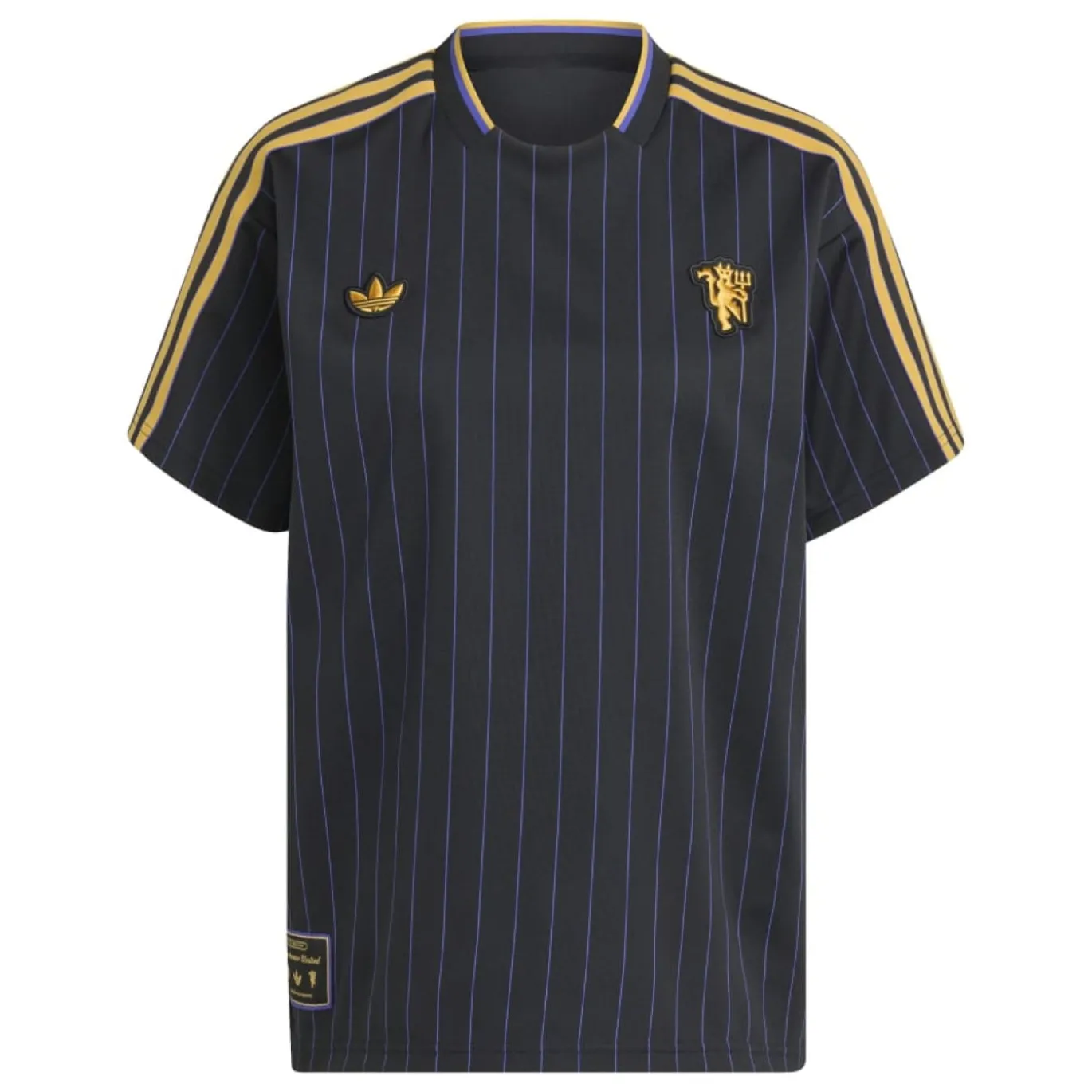 adidas Manchester United Terrace Icons T-Shirt Zwart Goud