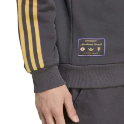 adidas Manchester United Terrace Icons Crew Sweater Donkergrijs Goud
